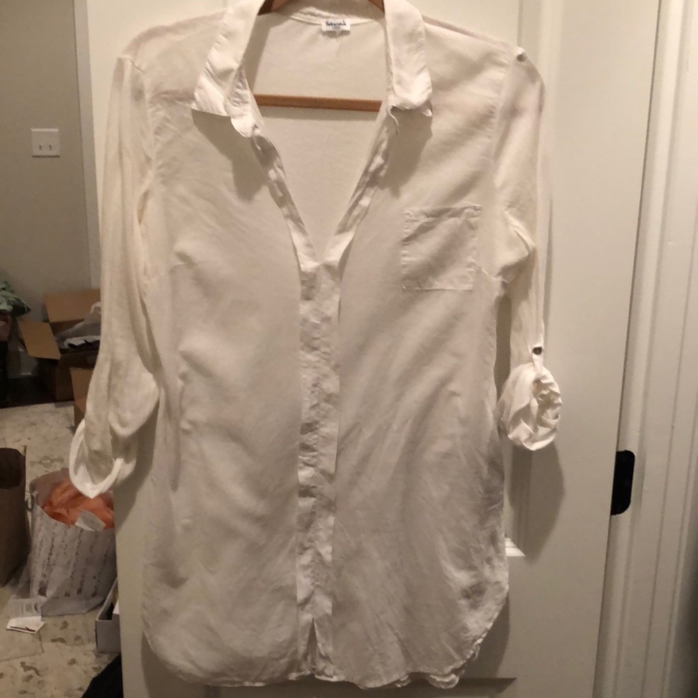 White Tunic/oxford Style shirt
